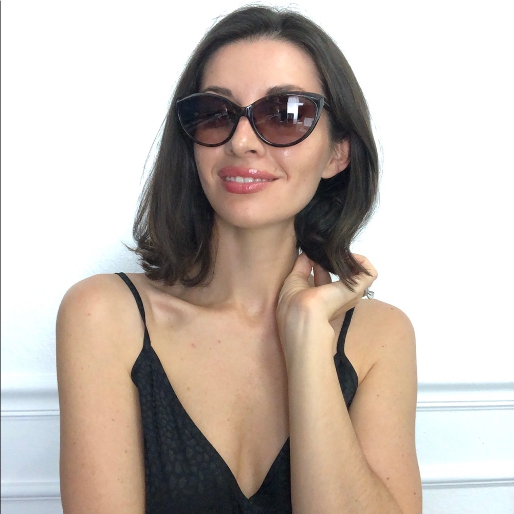 New TOM FORD Martina Havana Cat Eye Sunglasses - Picture 9 of 16